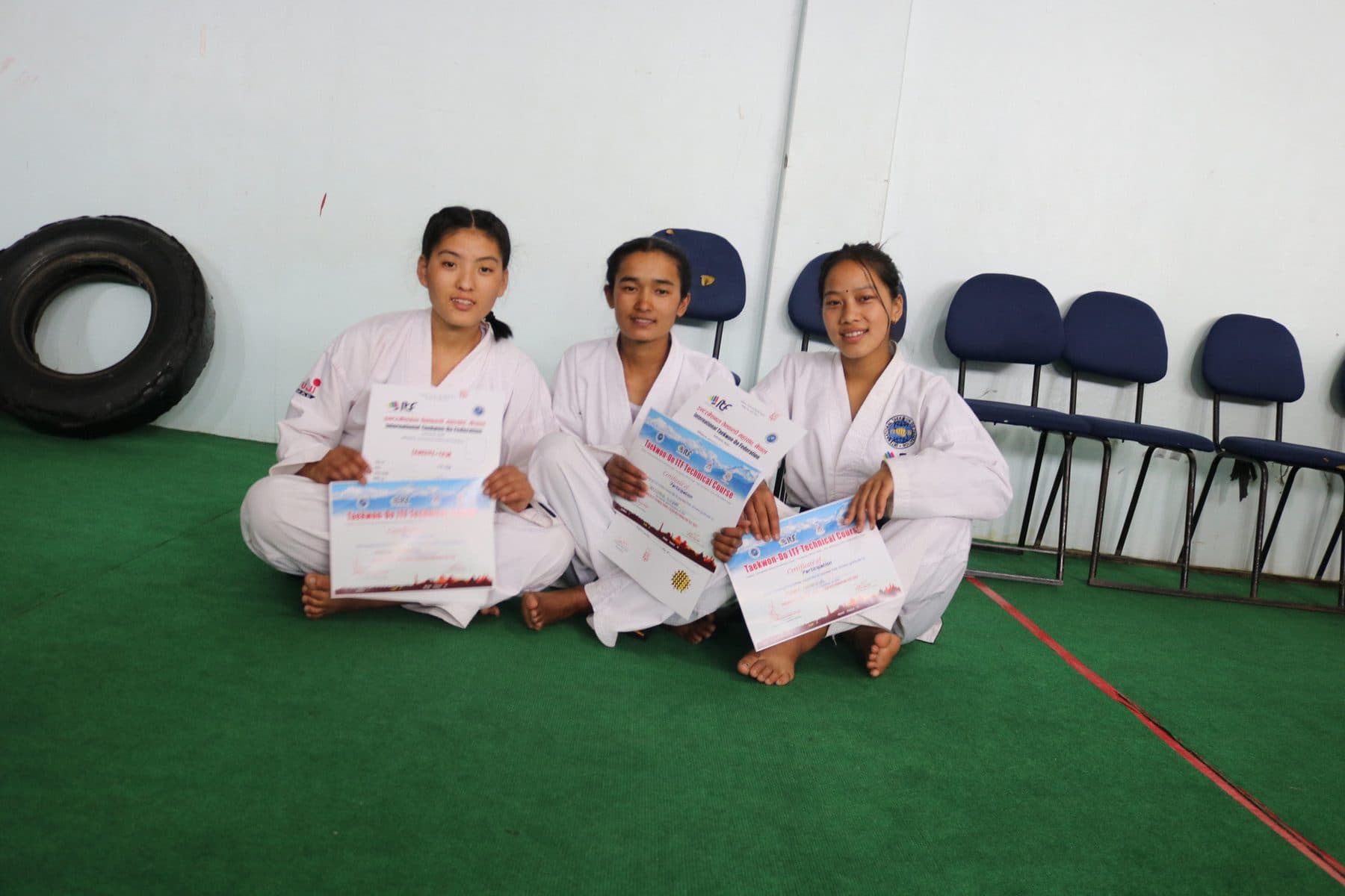 Candidates at the black belt promotion test (2 of 6)