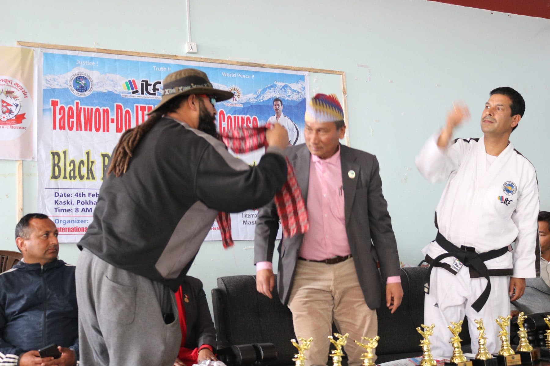 Candidates at the black belt promotion test (4 of 6)